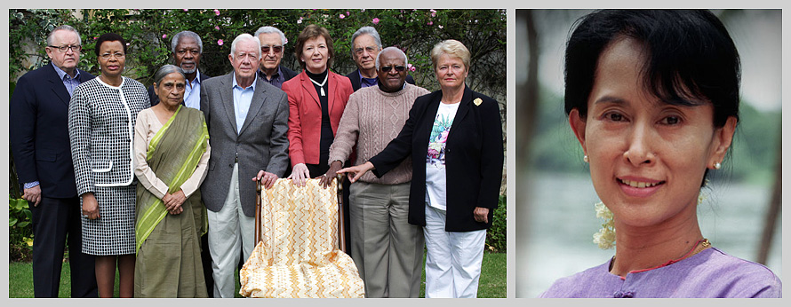 The Elders keep an empty chair for Aung San Suu Kyi